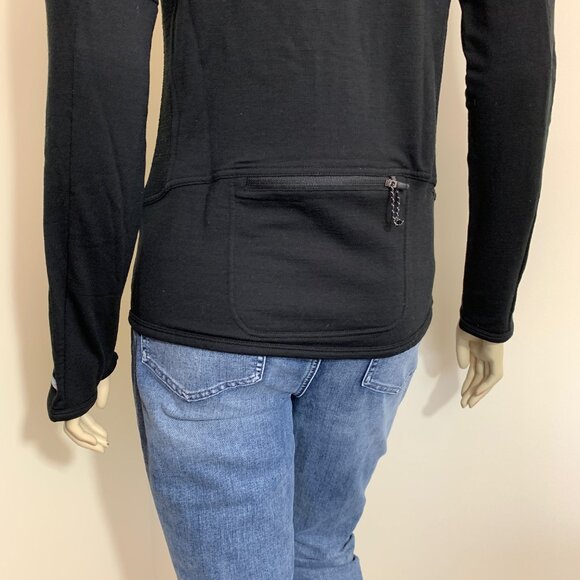 ICEBREAKER GT 260 midweight 98 merino spandex zip pockets full zip Hood jacket S - Picture 8 of 15